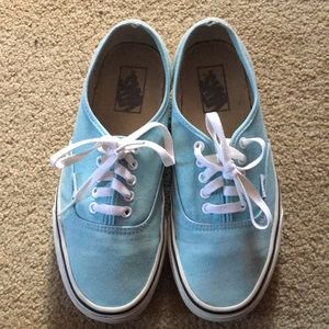 Baby blue authentic vans
